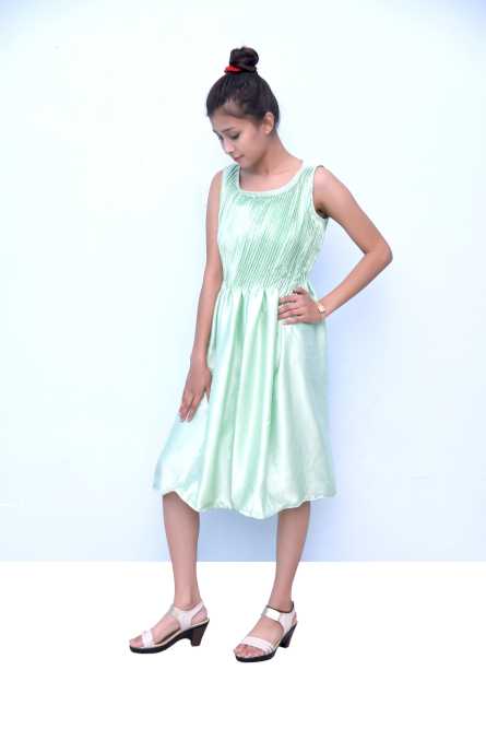 Satin one piece with shrug