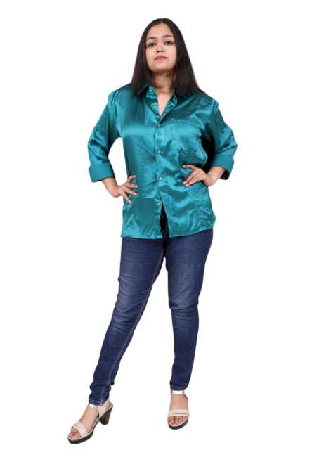 Satin women shirt