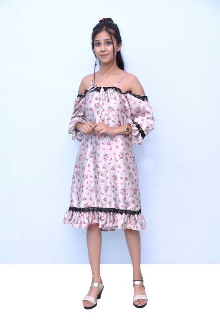 Off shoulder printed one piece